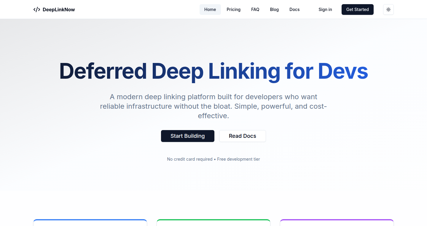 DeepLinkNow: プライバシー重視の遅延ディープリンクサービス