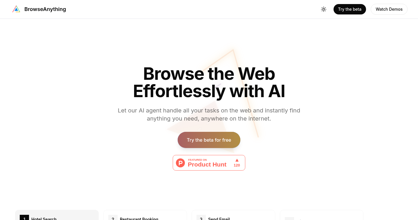 BrowseAnything: ウェブを自由に操るAIアシスタント