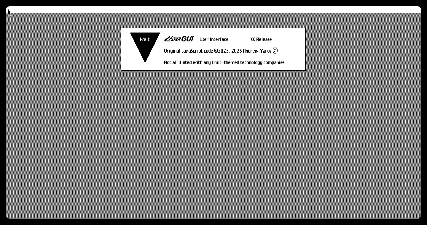 LisaGUI: 1ビットグラフィックスで蘇るWeb OS