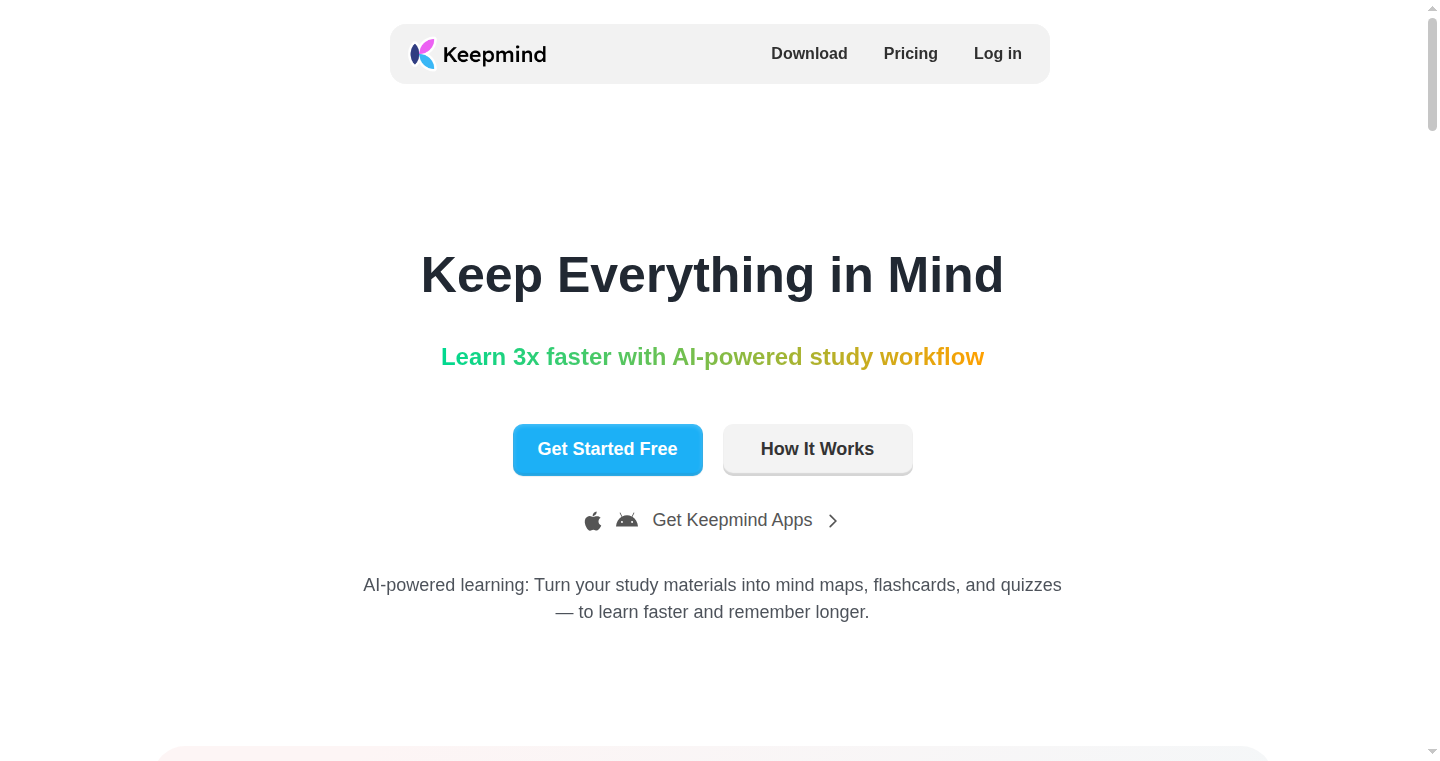 Keepmind - AI学習アシスタント