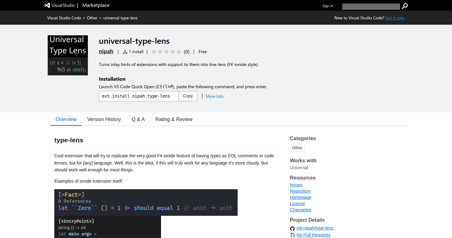 ユニバーサルタイプレンズ:邪魔なインラインヒントを生まれ変わらせるVSCode拡張機能