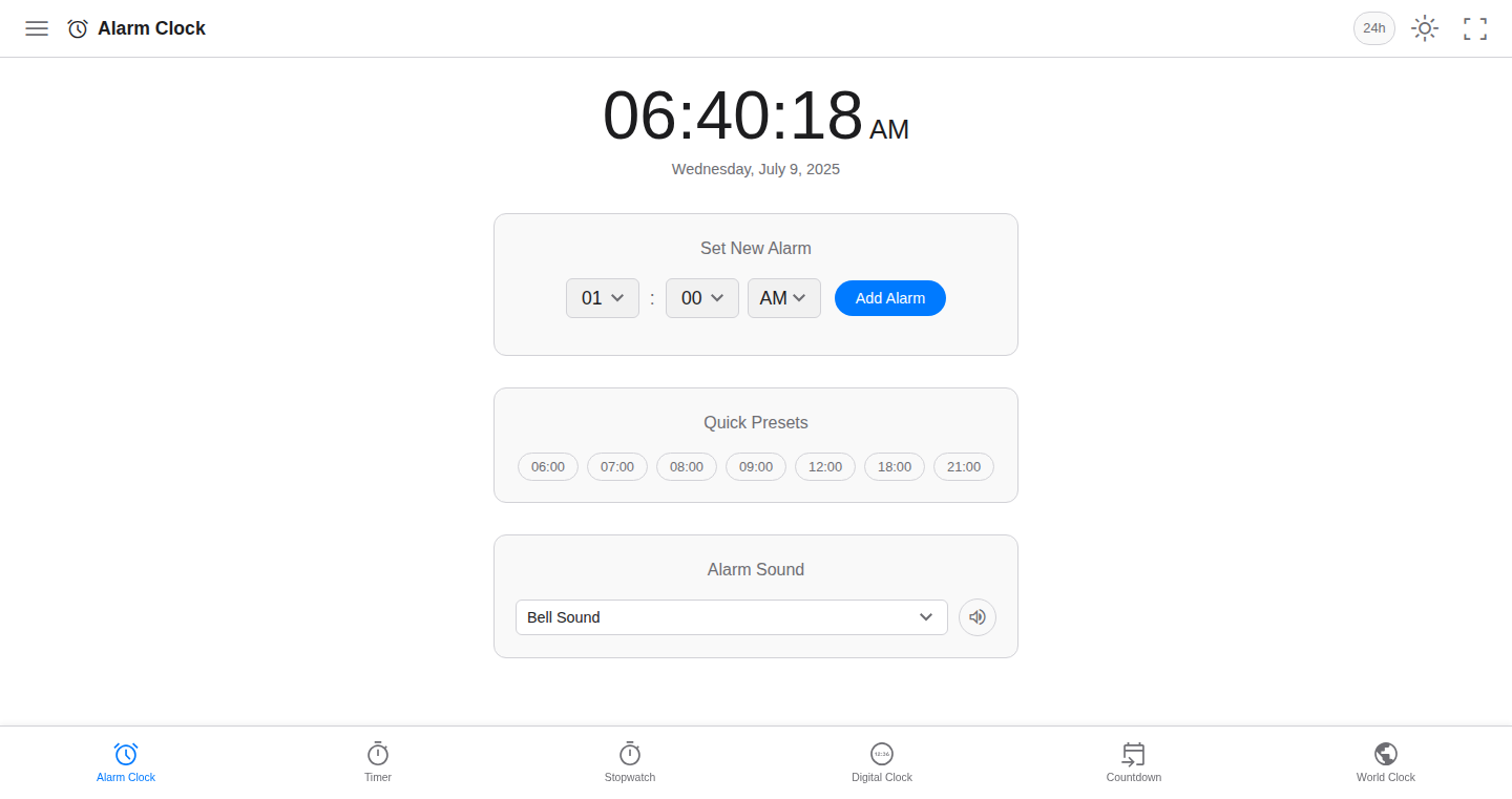 ブラウザ内時間管理ツール: Chronosync