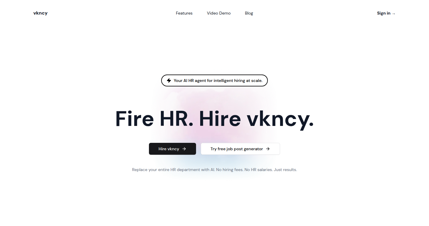 vkncy: AI駆動型ELOランキング採用プラットフォーム
