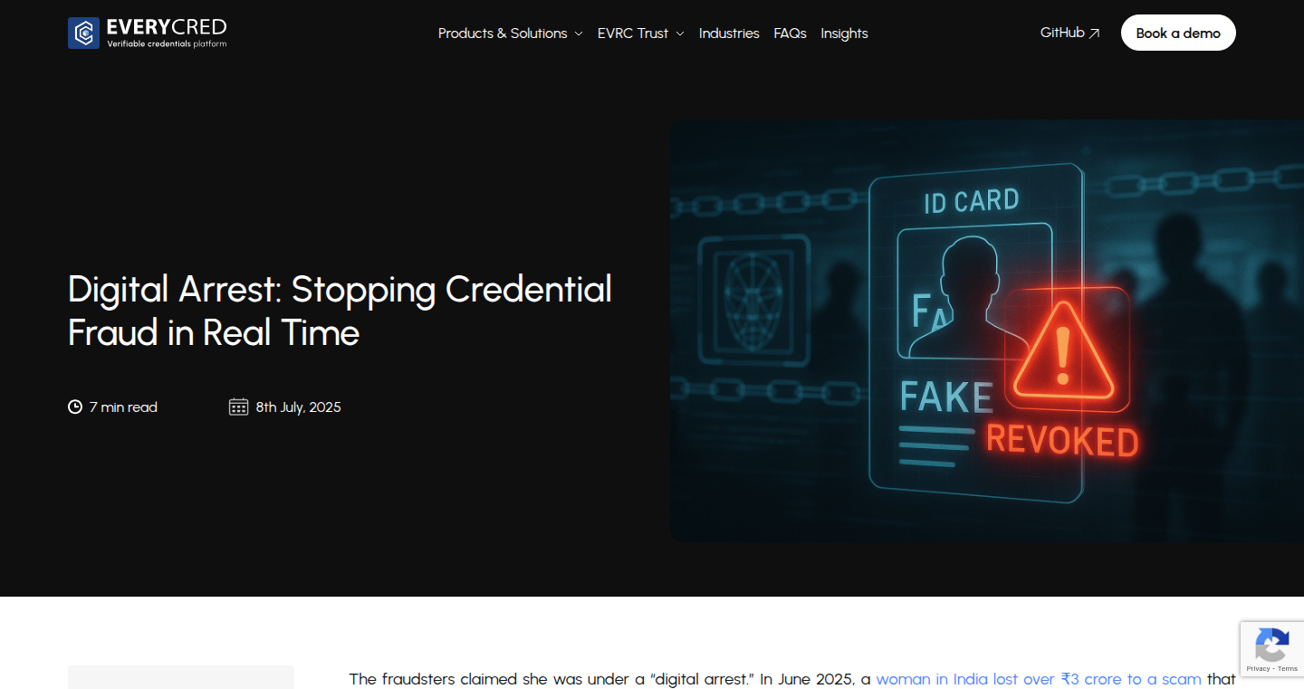EveryCRED: 信用情報のリアルタイム無効化システム