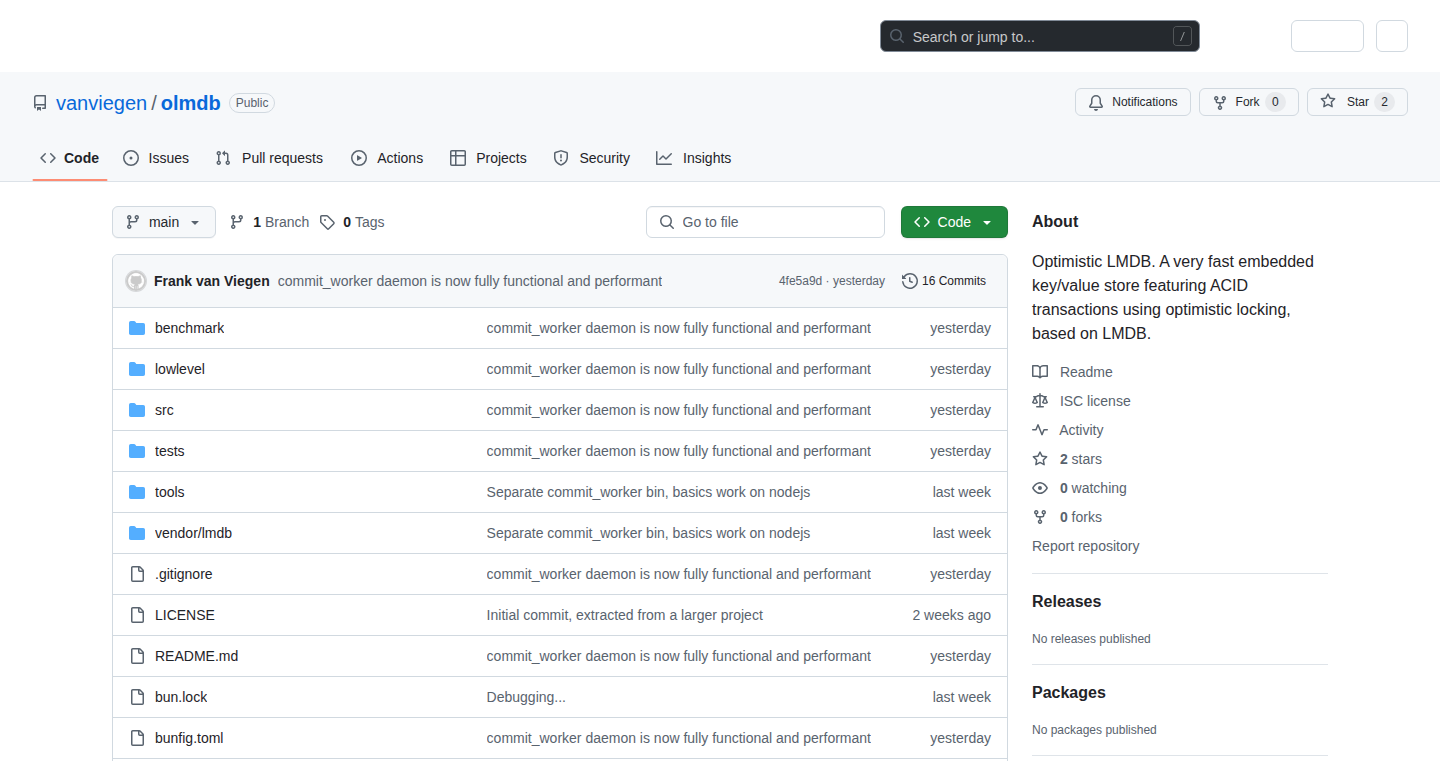 OLMDB:Node.js/Bun 向け楽観的 LMDB