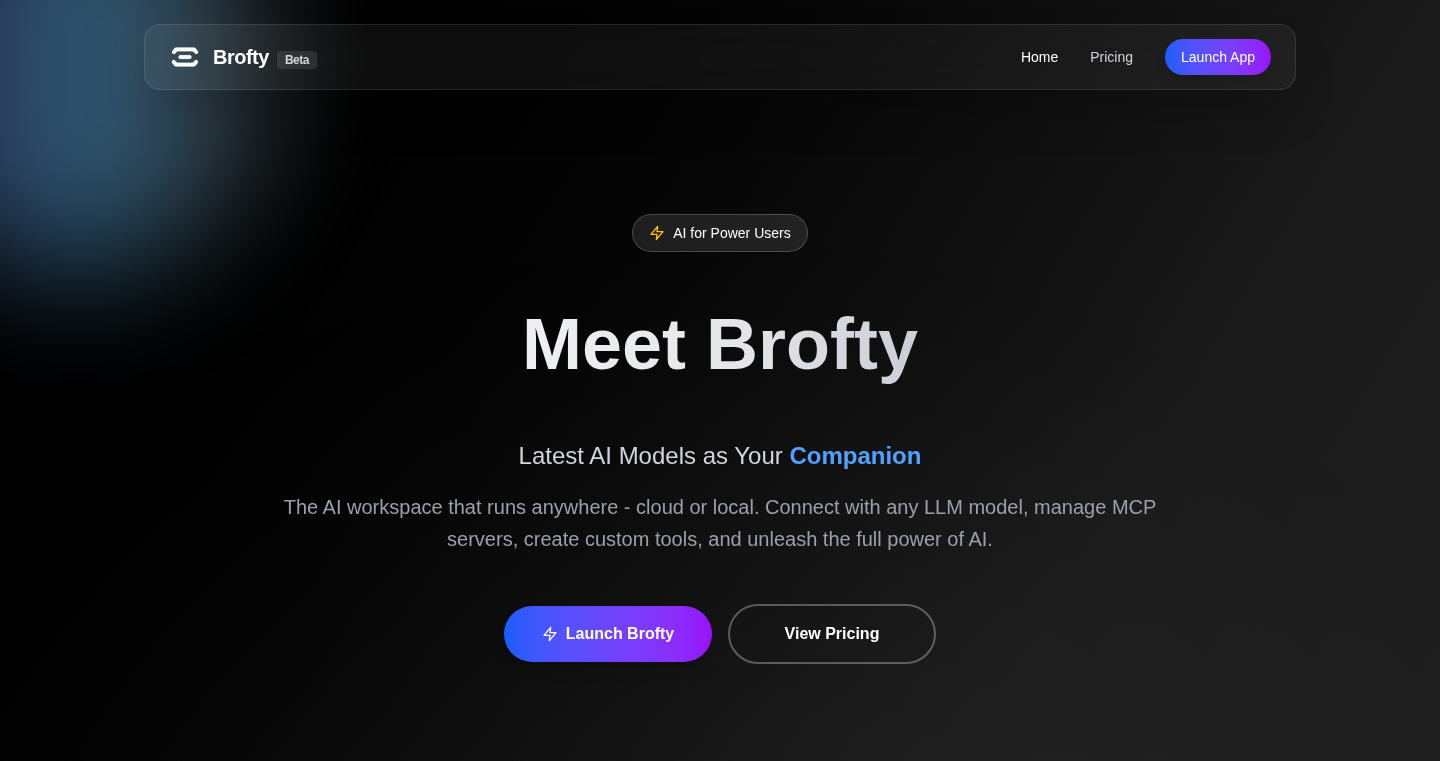 Brofty: 自家製AIツールチェーン構築プラットフォーム