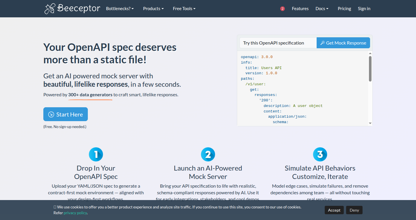OpenAPI 生きているモックサーバー:現実的なテストデータ生成と迅速なセットアップ