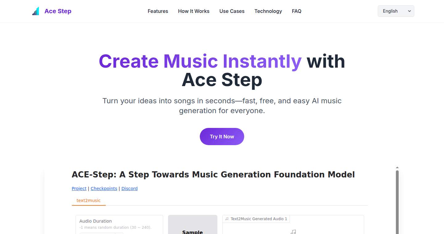 Ace Step AI 音楽生成器