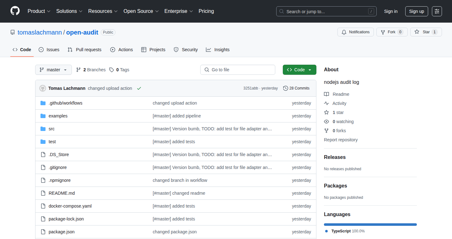 OpenAudit - Node.jsアプリに監査機能を簡単追加
