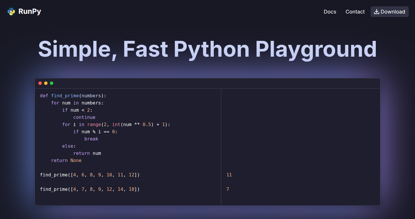 RunPy: Pythonを手軽に試せるデスクトップアプリ