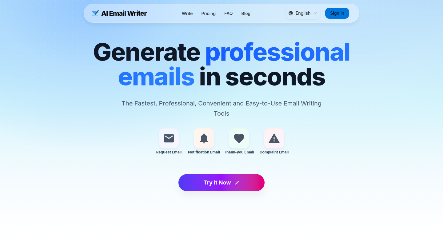 AI メールライター - WriteMail.app