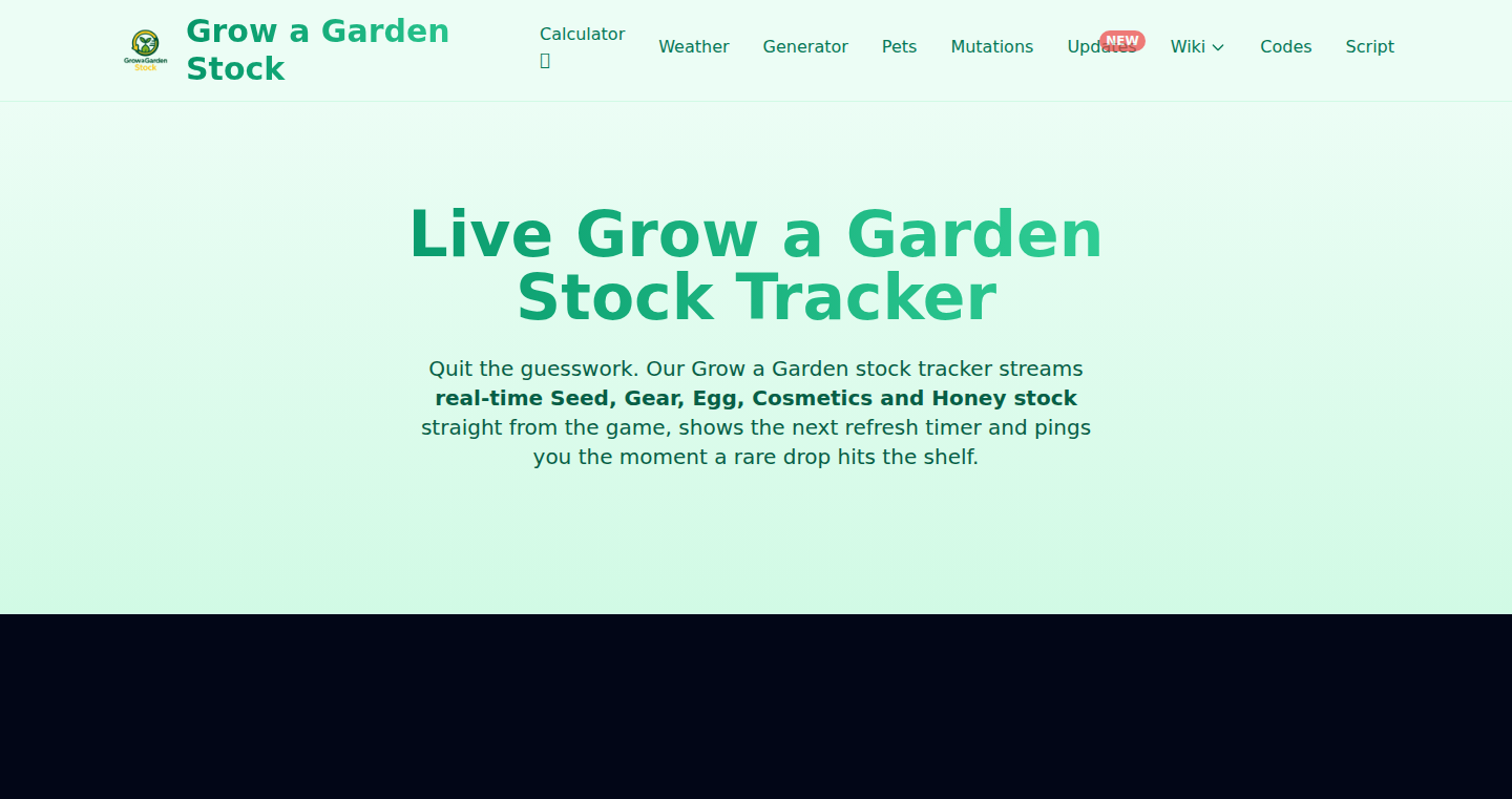 GrowAGardenStock – リアルタイム在庫 & イベントトラッカー