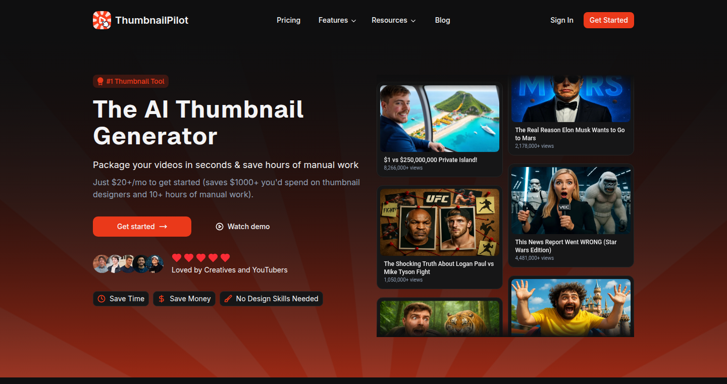 ThumbnailPilot: AI-Powered Thumbnail Generation and Optimization
