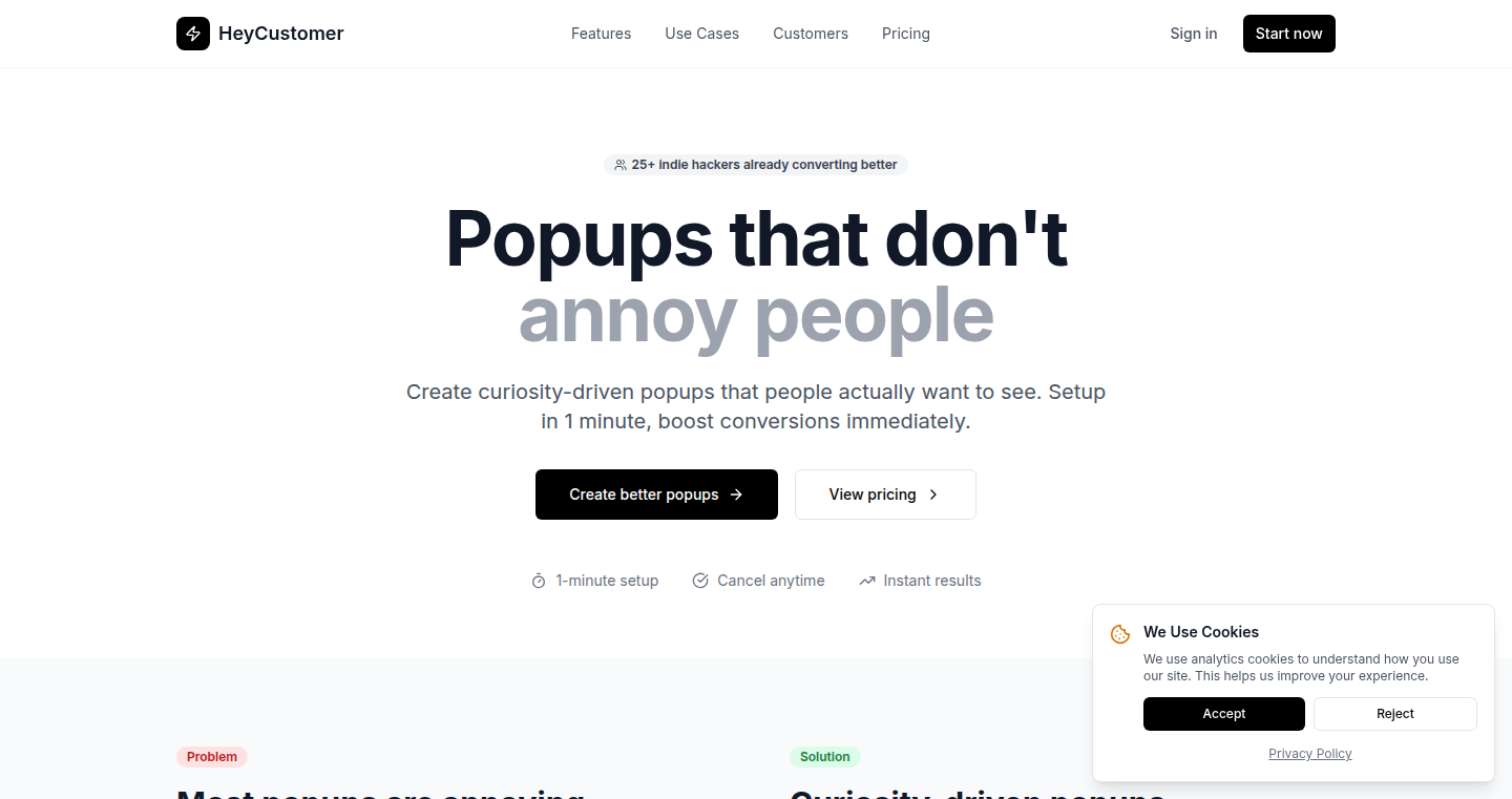 NudgeCraft: Intelligent Popup Engine