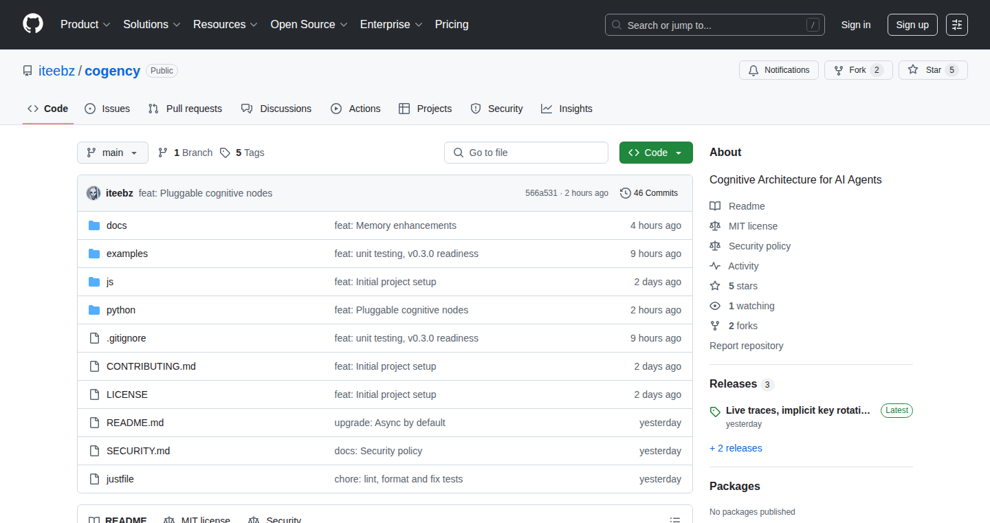 Cogency: Emergent Reasoning Cognitive Architecture