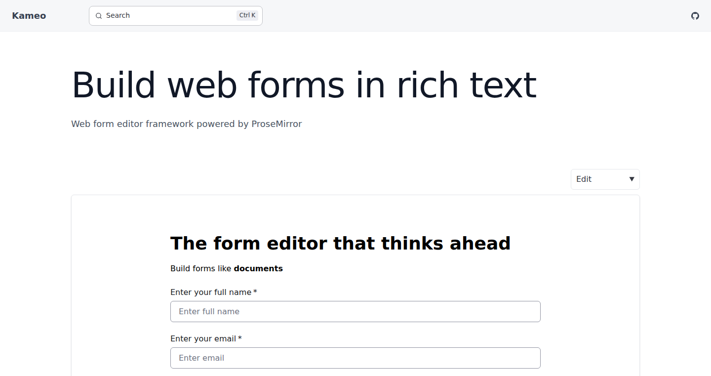 RichTextForm: Web Forms Built Directly from Rich Text