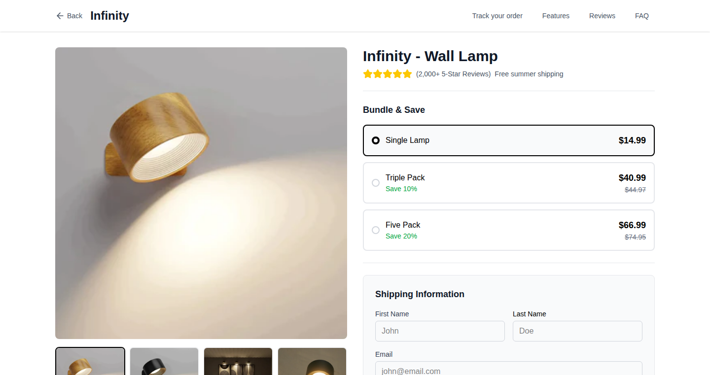 Minimalist Wireless Lamp: Quick-Install Lighting Solution