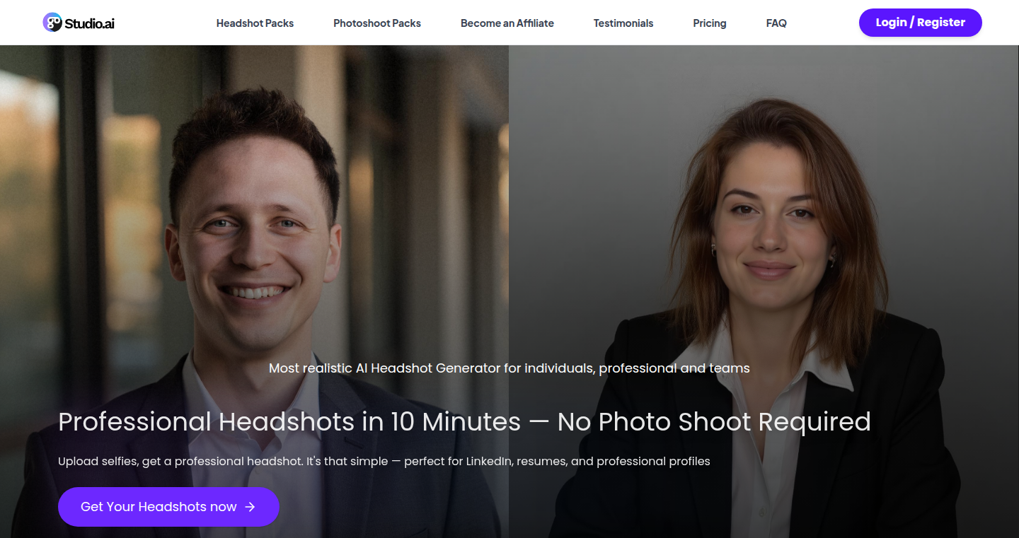 GoStudio.ai: AI-Powered Headshot Generation