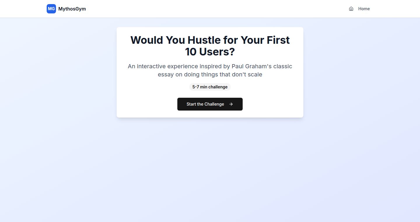 Do Things That Don't Scale Simulation