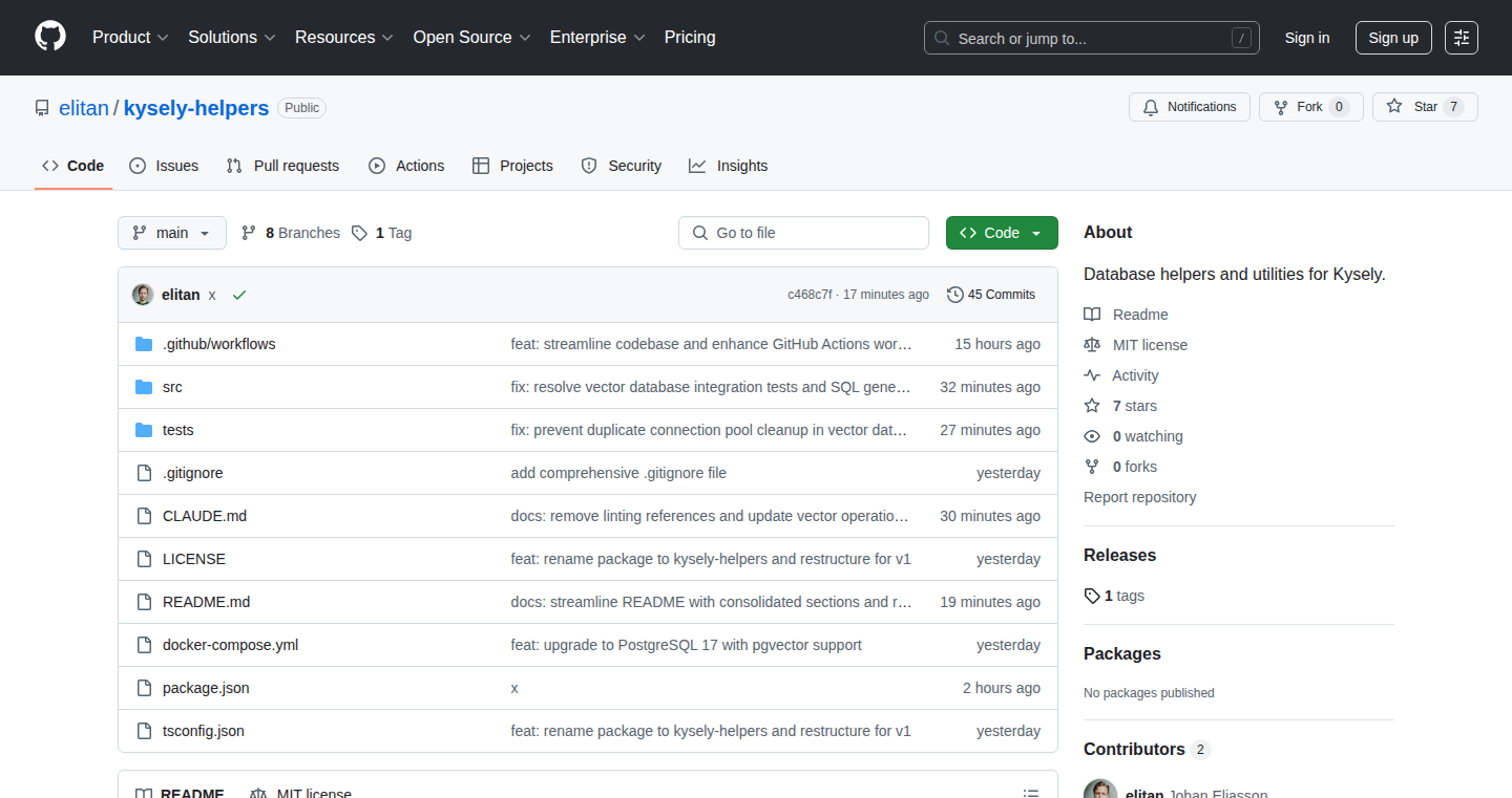 Kysely 用途型 PostgreSQL ヘルパー:型安全な拡張機能