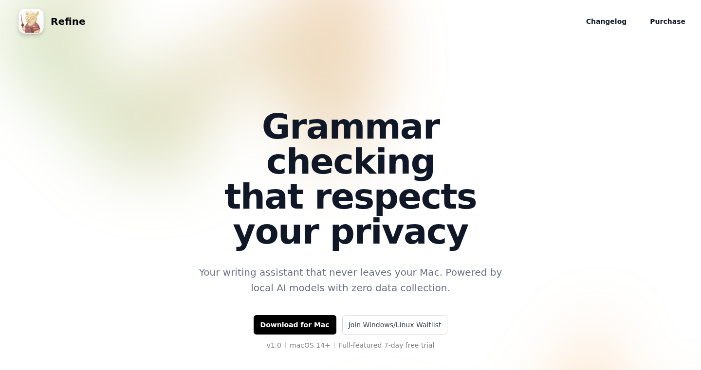 Refine: Your Local AI Writing Assistant