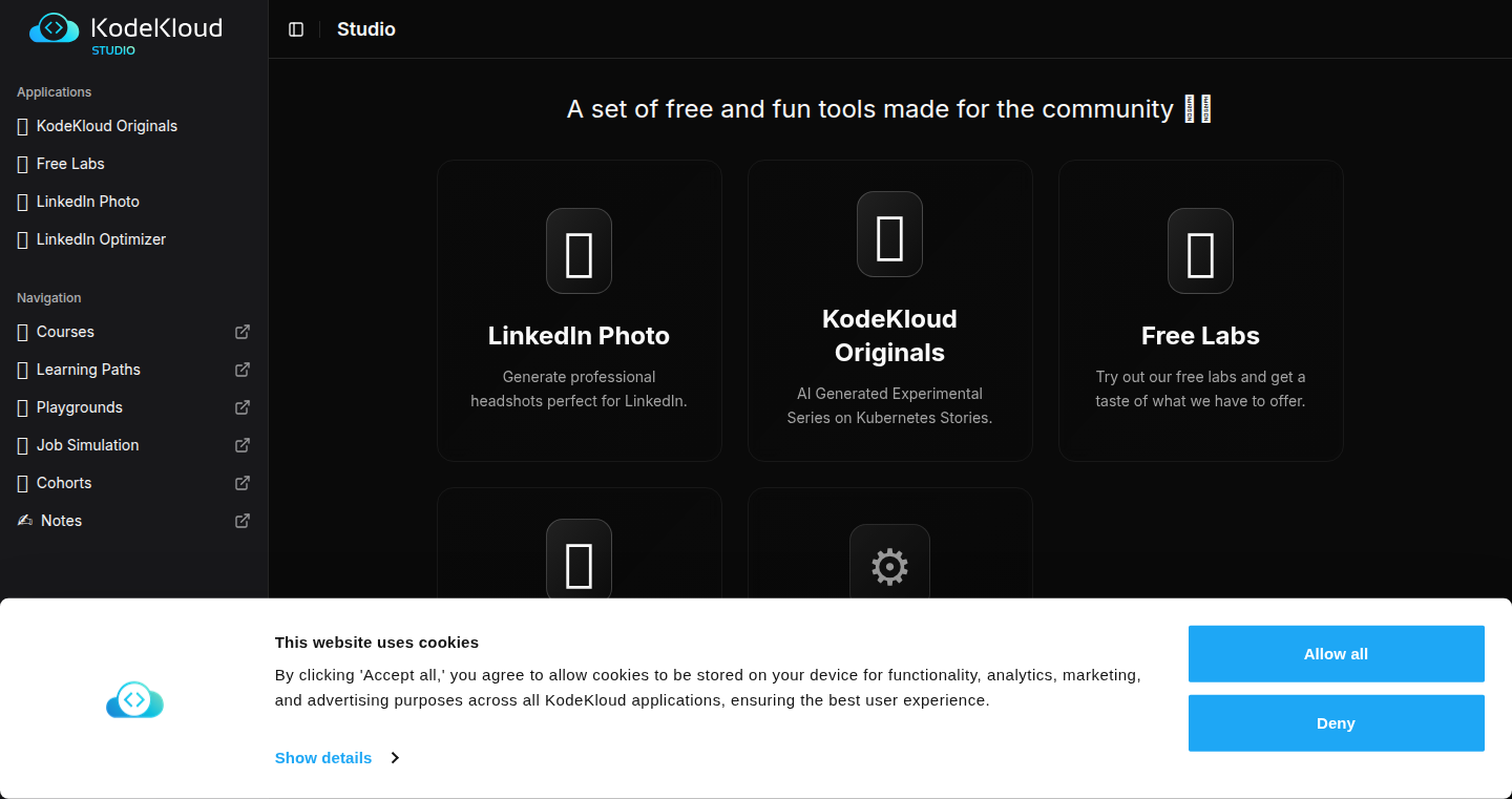 KodeKloud Studio - AI-Powered Skill Enhancement for DevOps, Cloud, and AI