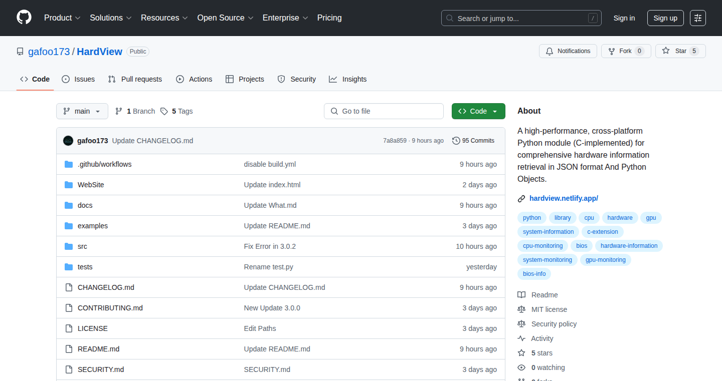 HardView: Real-time Hardware Insights in Python