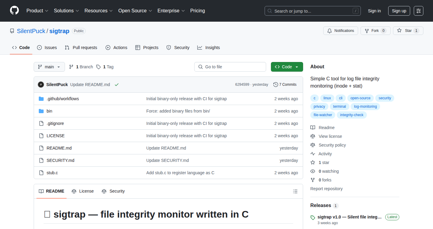 Sigtrap: Silent Log Integrity Guardian