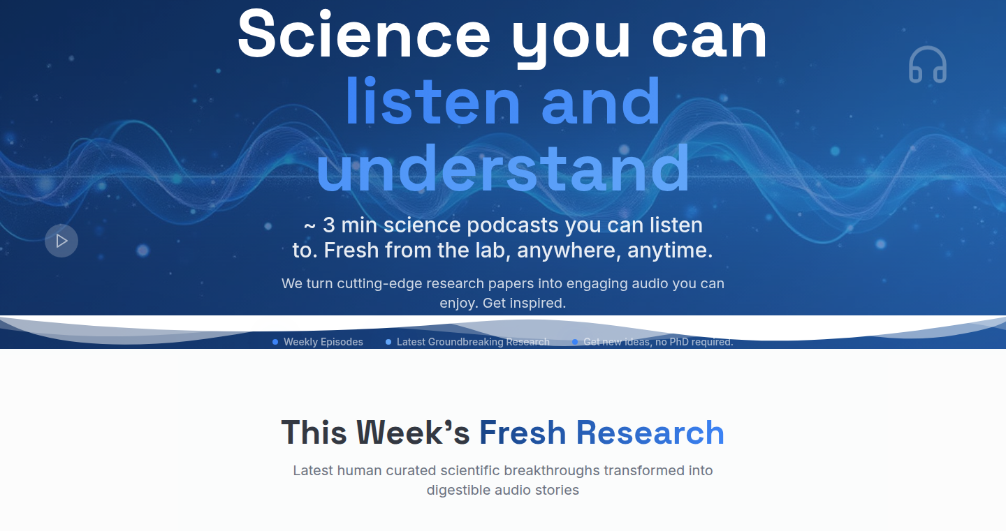 SciCrumb: Audio Digests of Research Papers
