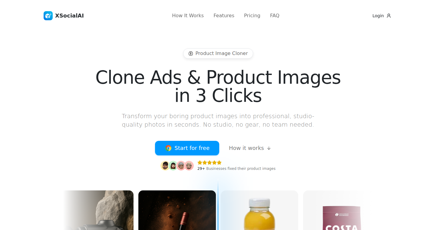 XSocialAI-Extension: AI-Powered Product Image Cloning Chrome Extension