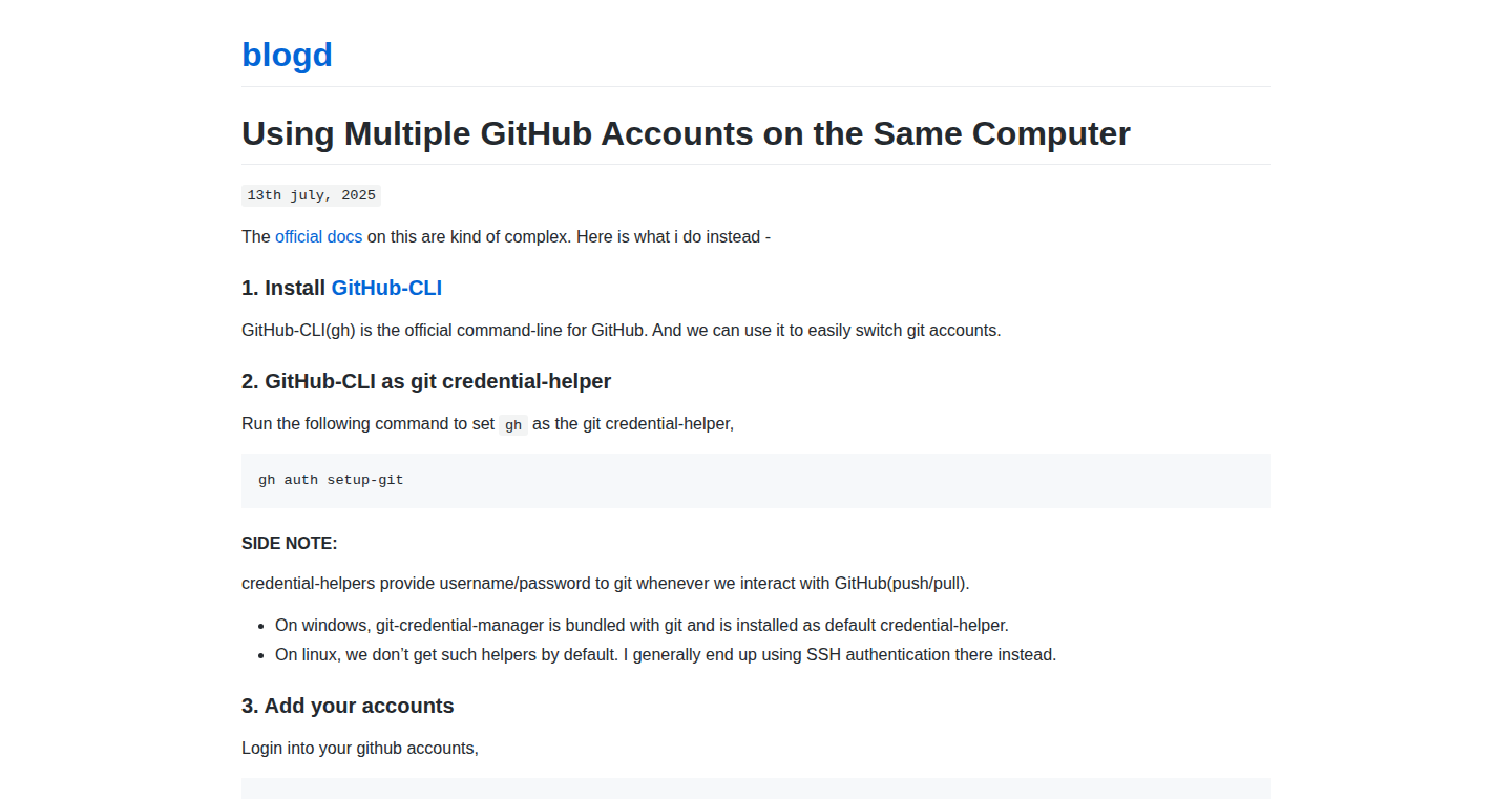 GitSwitch: Effortless Multi-Account GitHub Management