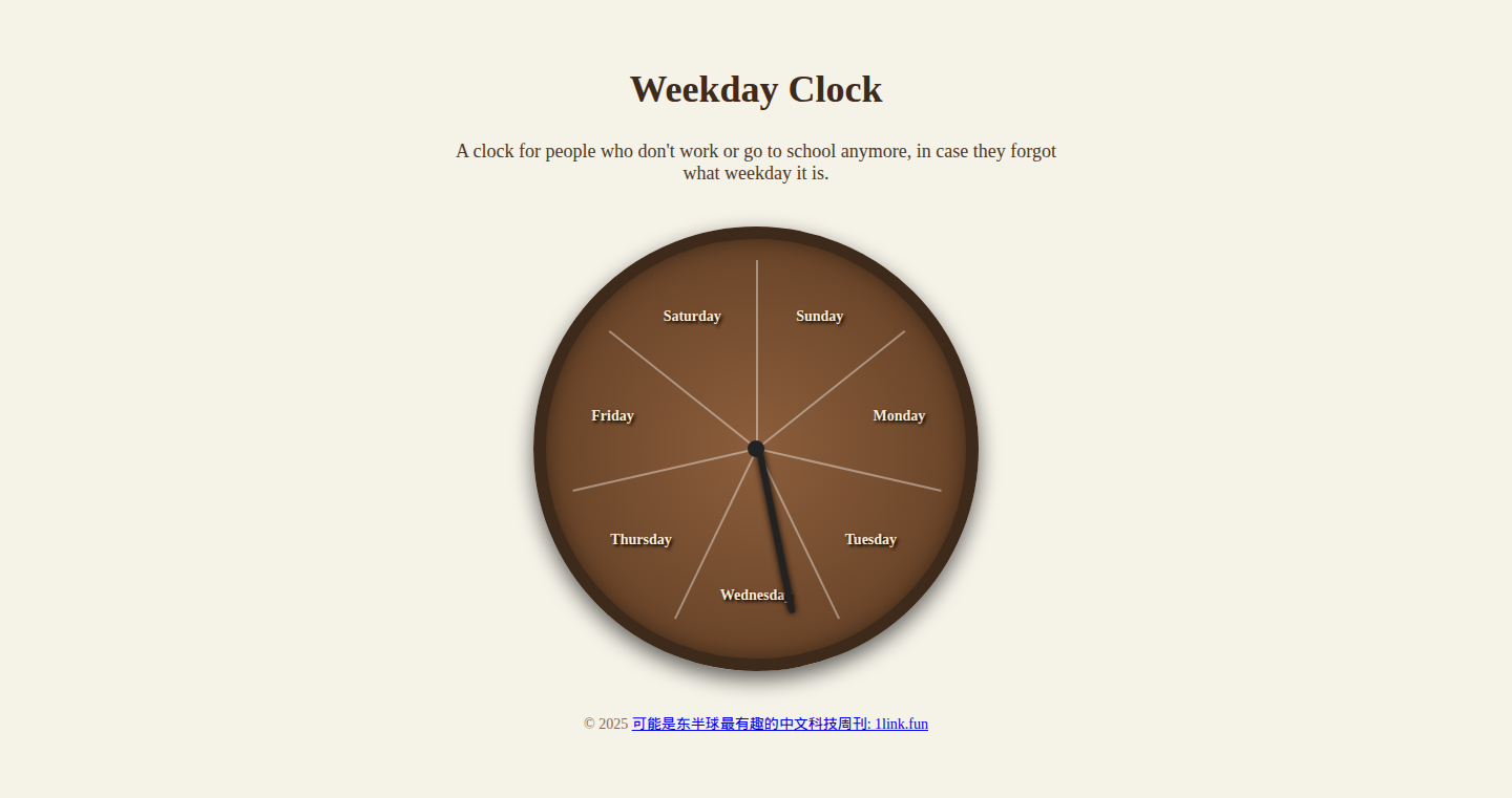 Weekday Clock: A Time-Aware Visualization