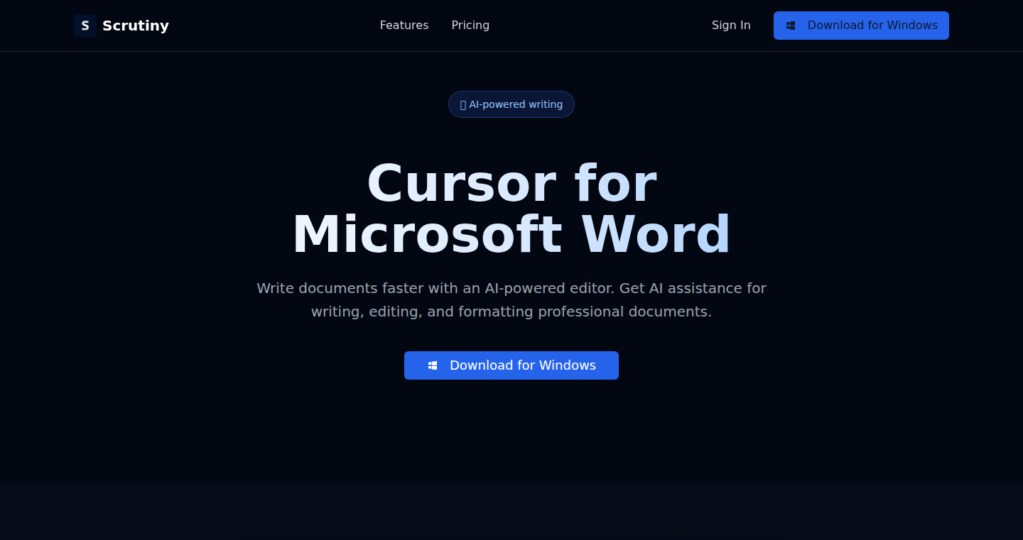 Cursor for Word: AI-Powered Text Enhancement