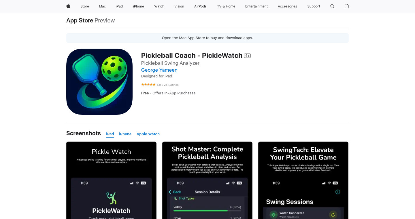 PickleWatch: Your Pickleball Performance Companion