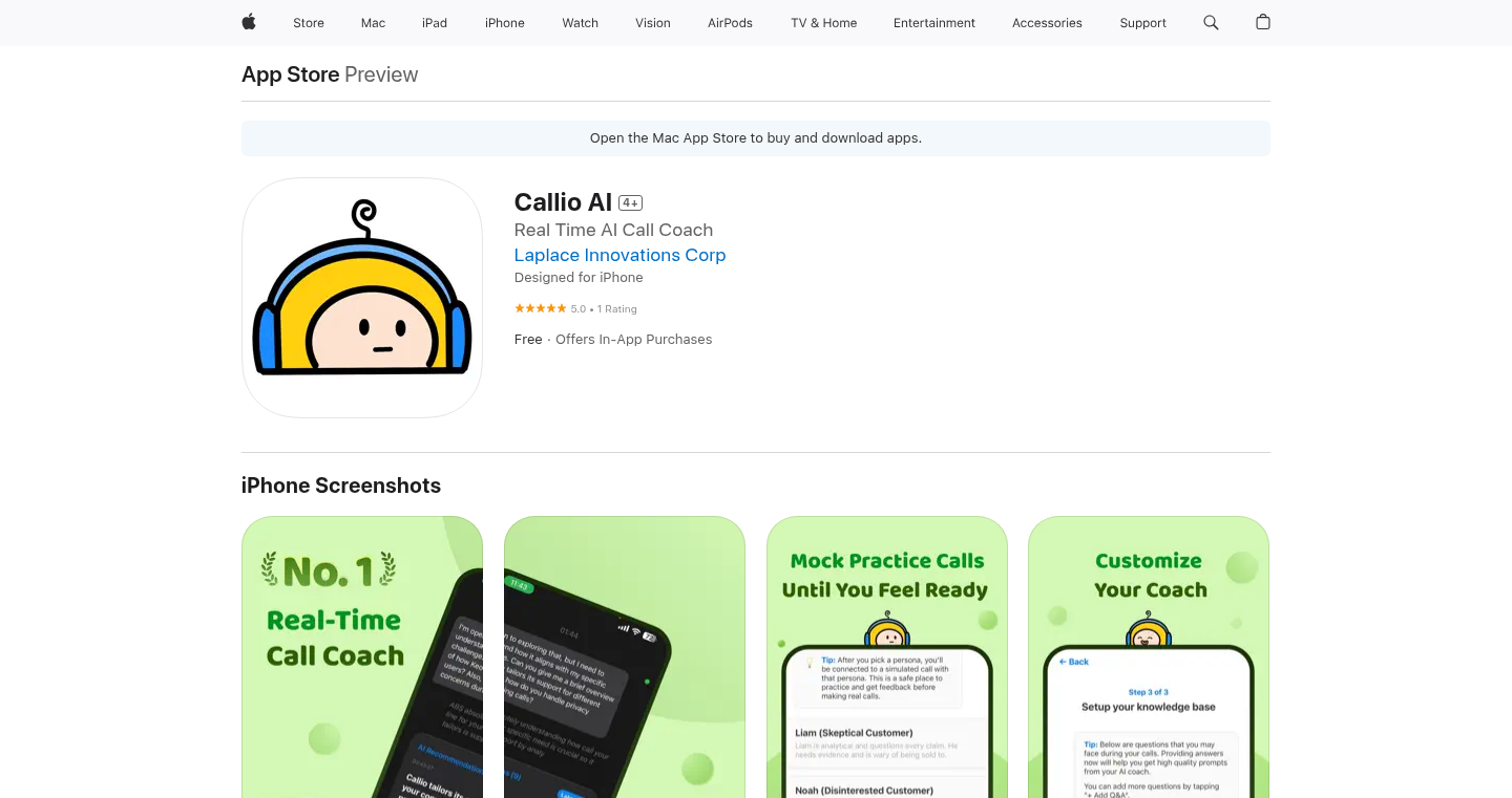 Callio: Real-Time AI-Powered Call Coaching for iOS