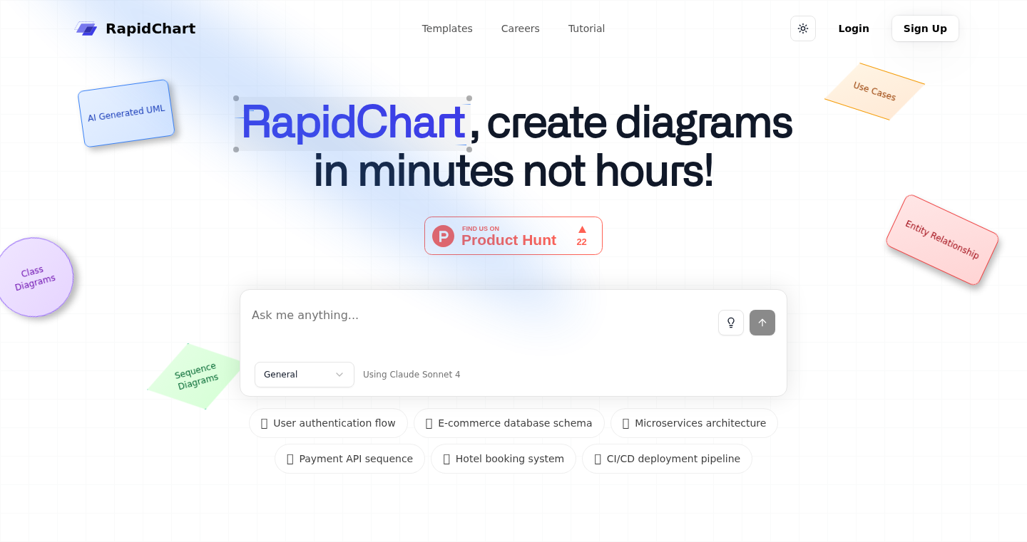 RapidChart: AI-Powered Diagramming for Technical System Design