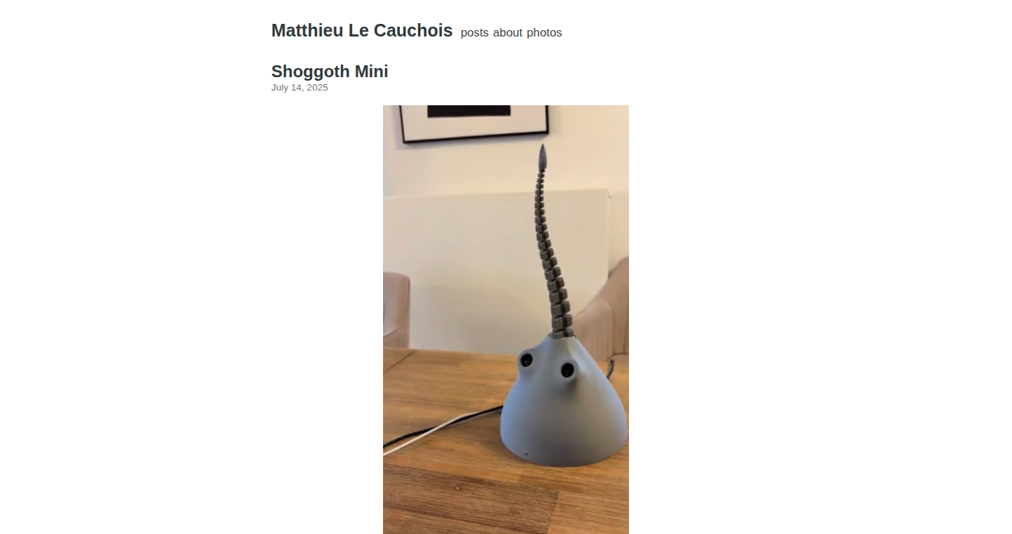 Shoggoth Mini - GPT-4o and RL Powered Soft Tentacle Robot
