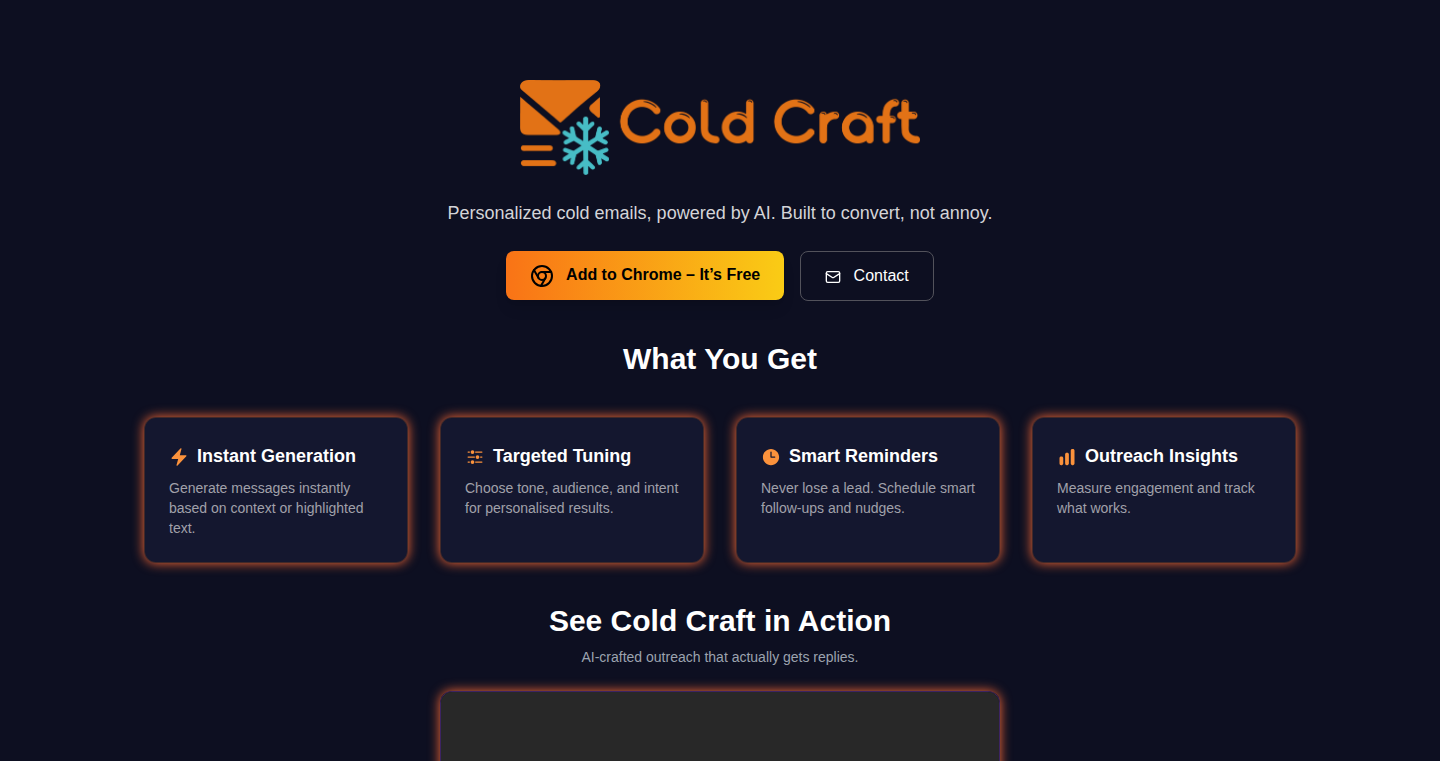 Cold Craft: AI-Powered Outreach Assistant