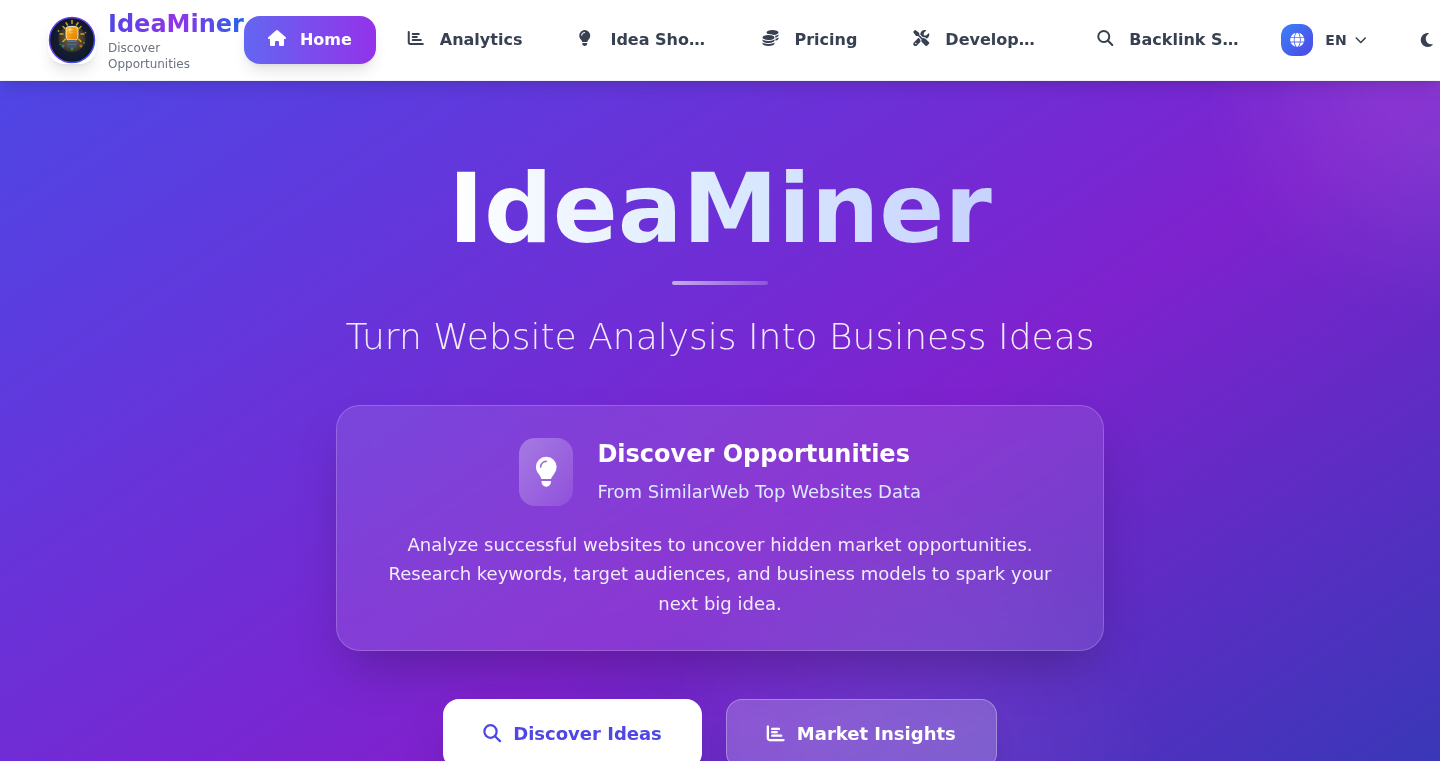 IdeaMiner: AI-Powered Business Idea Generator