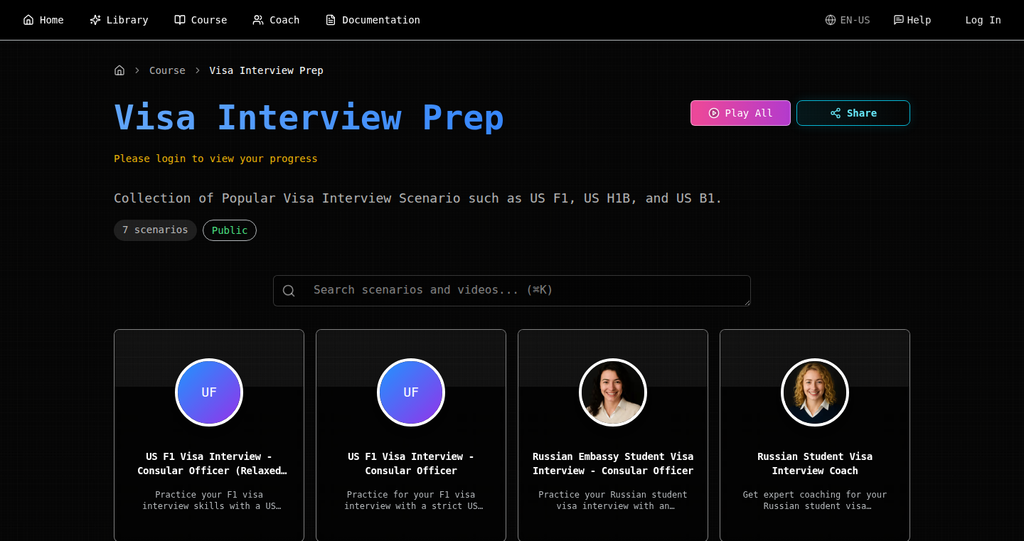 Tough Tongue AI: Agentic Role-Play for Visa Interview Prep