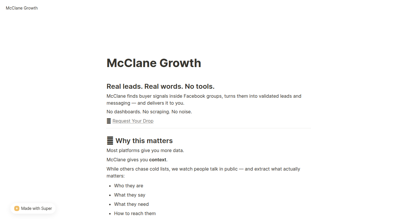 McClane: Facebook Group Buyer Intent Extractor