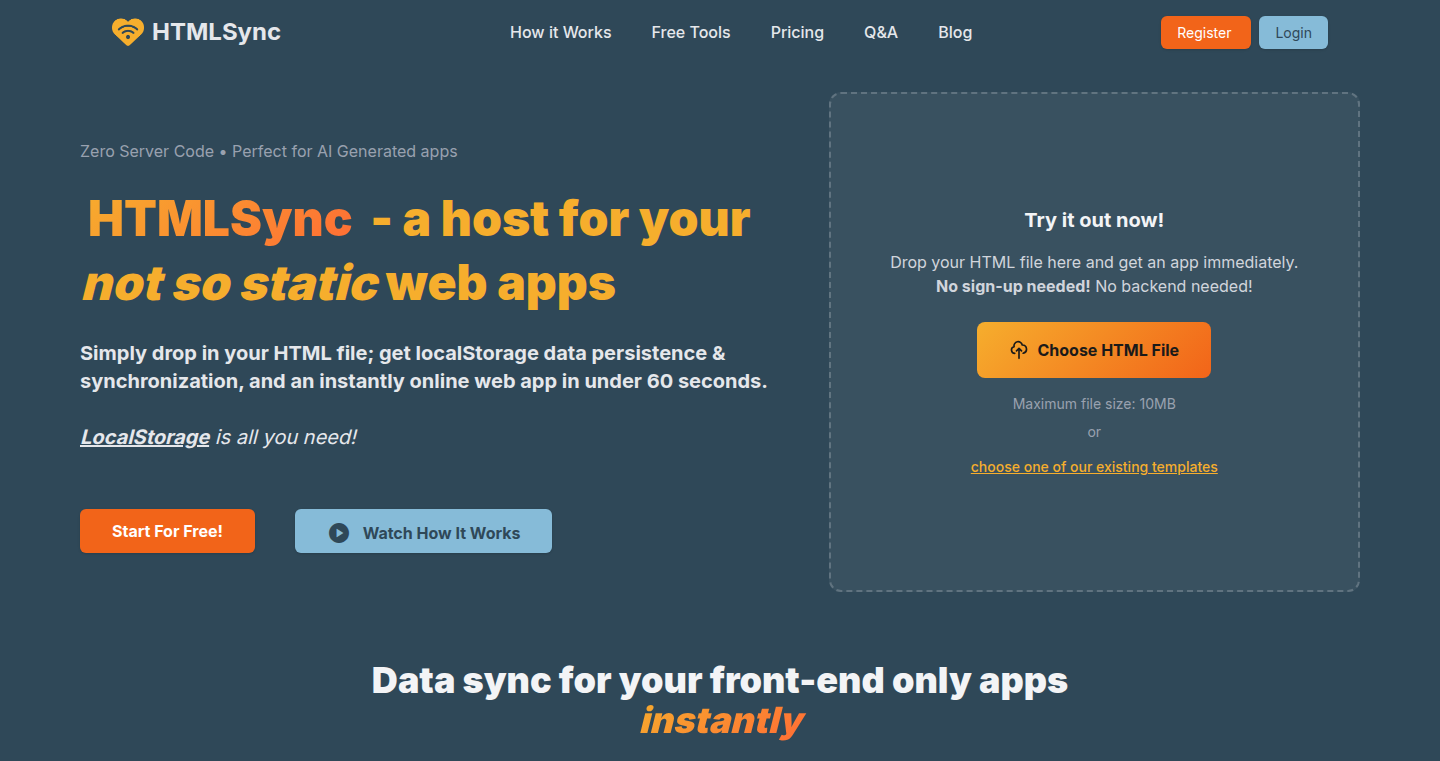 HTMLSync: Cross-Device localStorage Synchronization