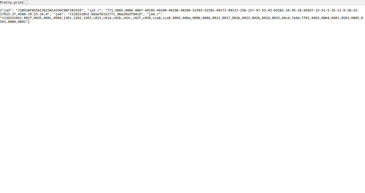 Tlsinfo.me: Your TLS Fingerprint Detective