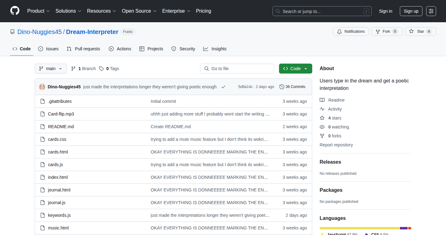 Dream Weaver: A Browser-Based Symbolic Interpreter