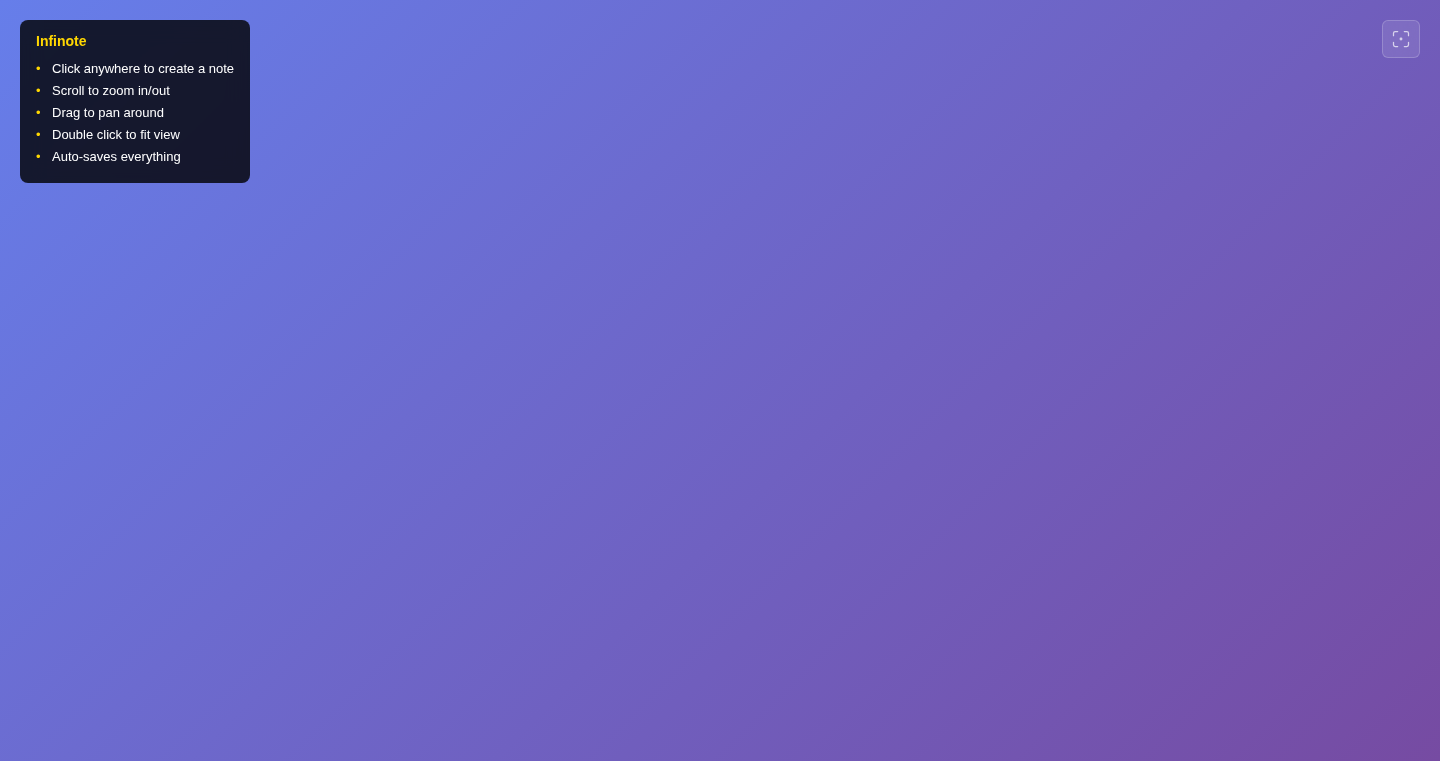 笔记无限画布 - Infinite Canvas for Notes