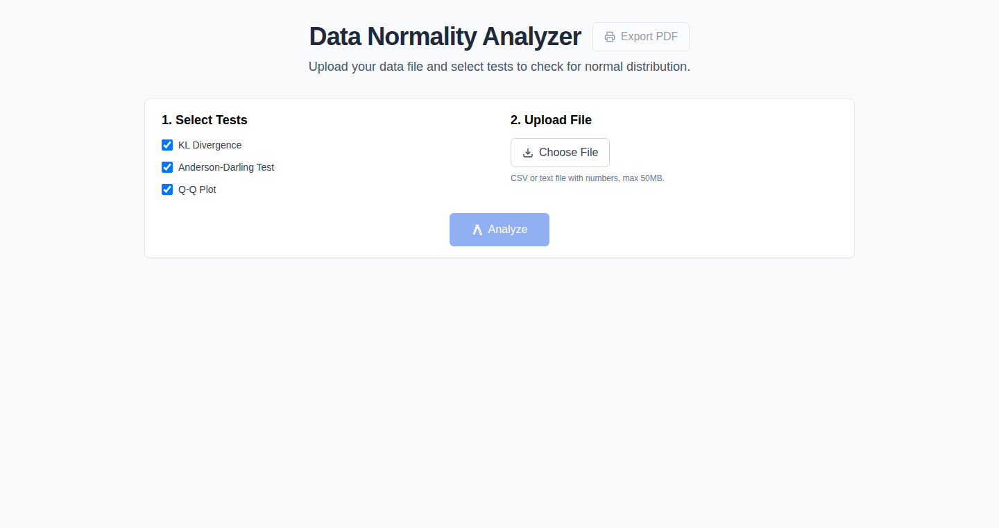 IsMyDataNormal: 你的数据正态性快速检测工具