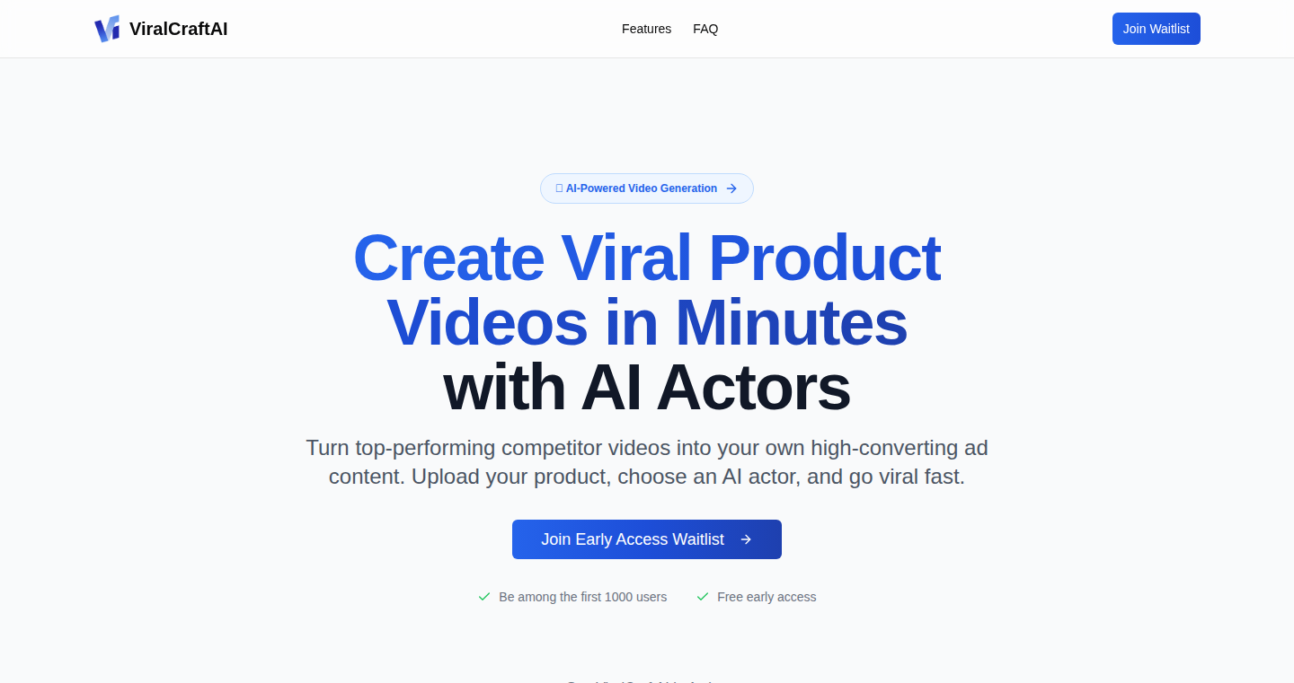 ViralCraftAI:AIを活用したバイラルショート動画生成ツール