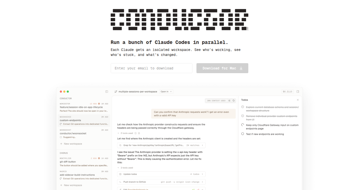 Conductor: 同時実行Claudeコード管理ツール