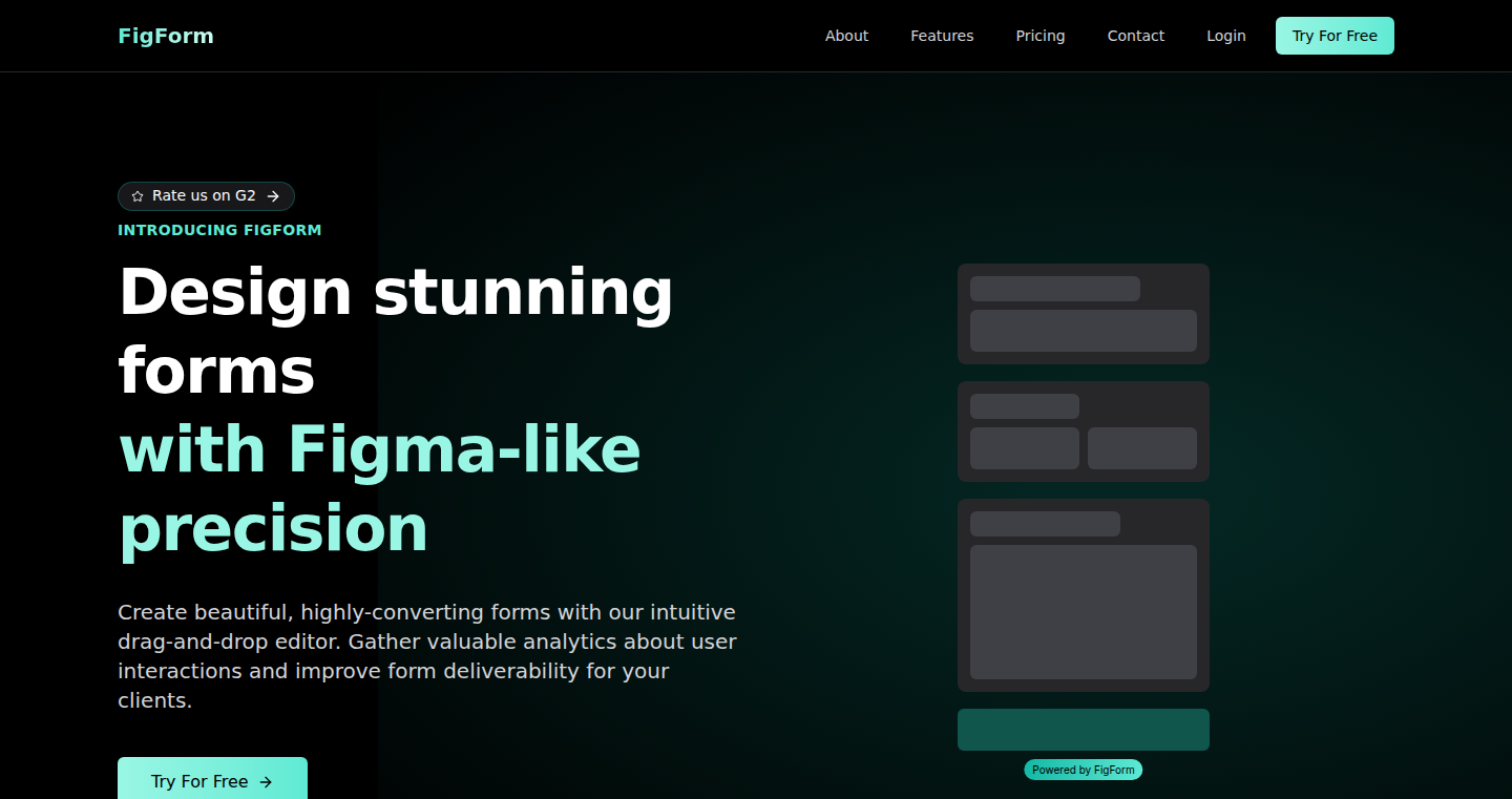 FigForm: Visual Form Builder with Figma-like Precision