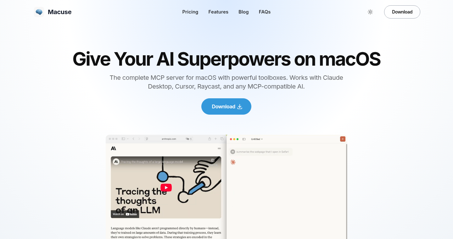 Macuse: macOS AI Supercharger